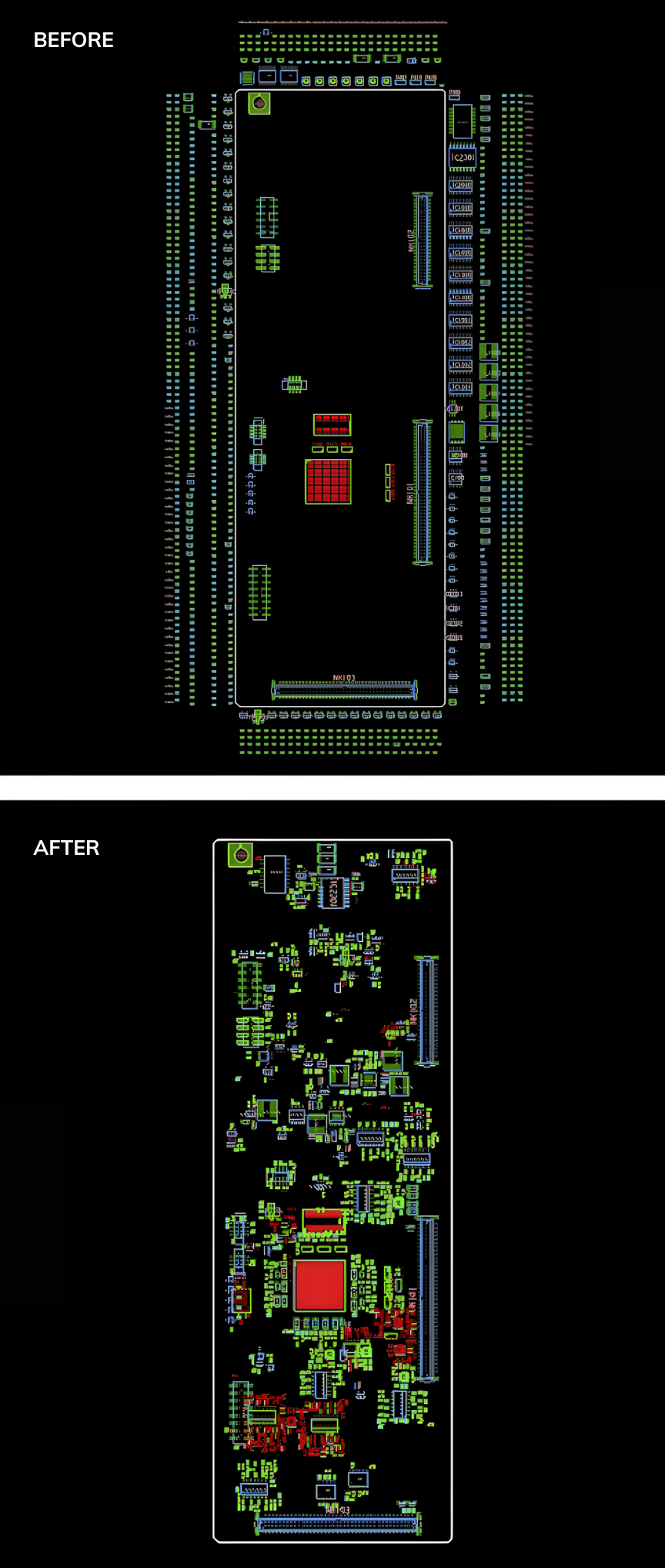 Allegro X AI: Before and After.